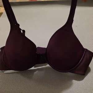 Purple Seamless Underwire Bra with Molded Cups